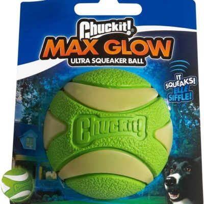 CHUCKIT KOERA MÄNGUASI PALL MAX GLOW ULTRA M ROHELINE