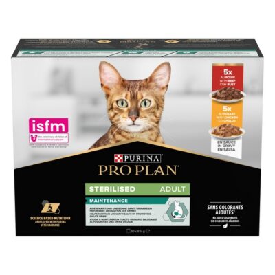 PRO PLAN KASSI EINE MULTIPAKK STER. VEIS/KANA 85G N7+3