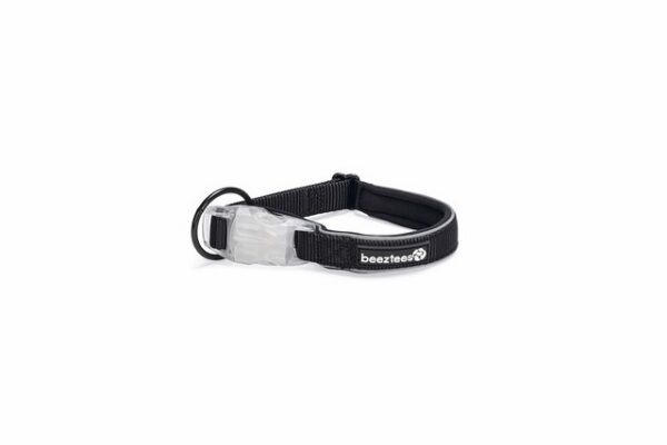 BEEZTEES KOERA KAELARIHM LED + USB PARINCA 35-40CM MUST