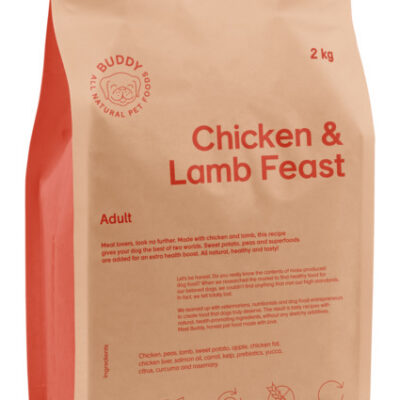 BUDDY KOERA TÄISSÖÖT KANA/LAMMAS 2KG