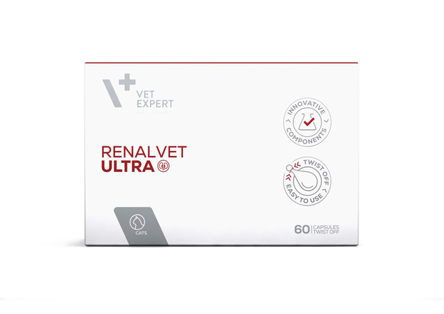 VETEXPERT RENALVET ULTRA KAPSLID KASSIDELE N60