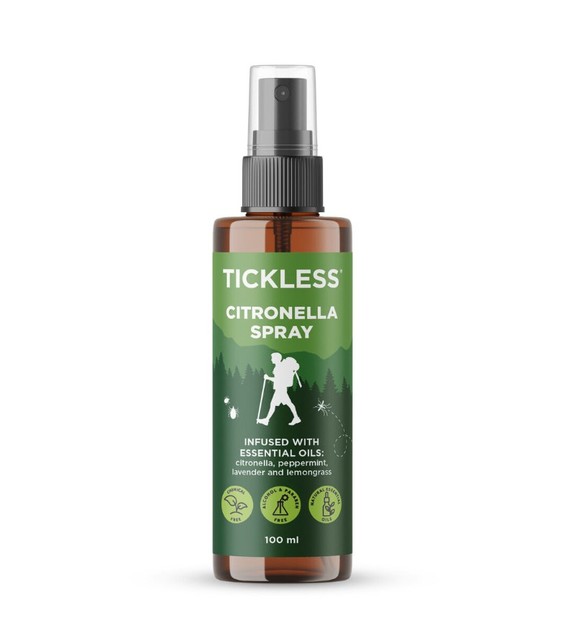 TICKLESS PUUGI- JA KIRBUVASTANE SPREI CITRONELLA INIMESTELE 100ML